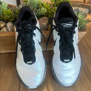 White and Black Athletic Shoes